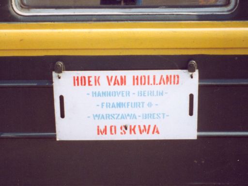 Trein Hoek van Holland - Moskou