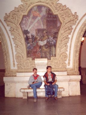Metro station in Moskou