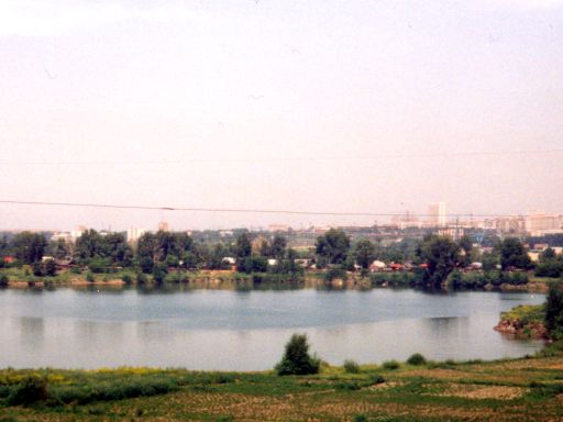 Nadering van Novosibirsk in Siberië