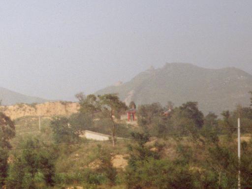 De Chinese Muur vanuit de trein