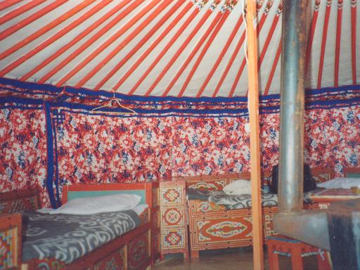 Interieur van de ger