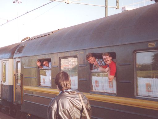 Vertrek uit Hoek van Holland naar Peking