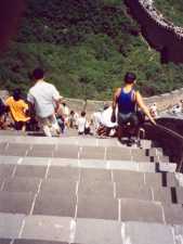 Steile trappen op de Grote Muur