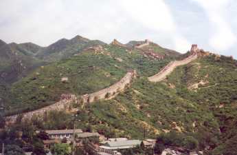 Zicht op de Grote Muur bij Badaling