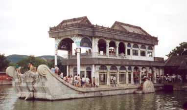 De marmeren boot in het Kunming meer